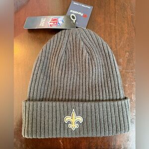NWT Fanatics New Orleans Saints Charcoal Knit Beanie. NFL